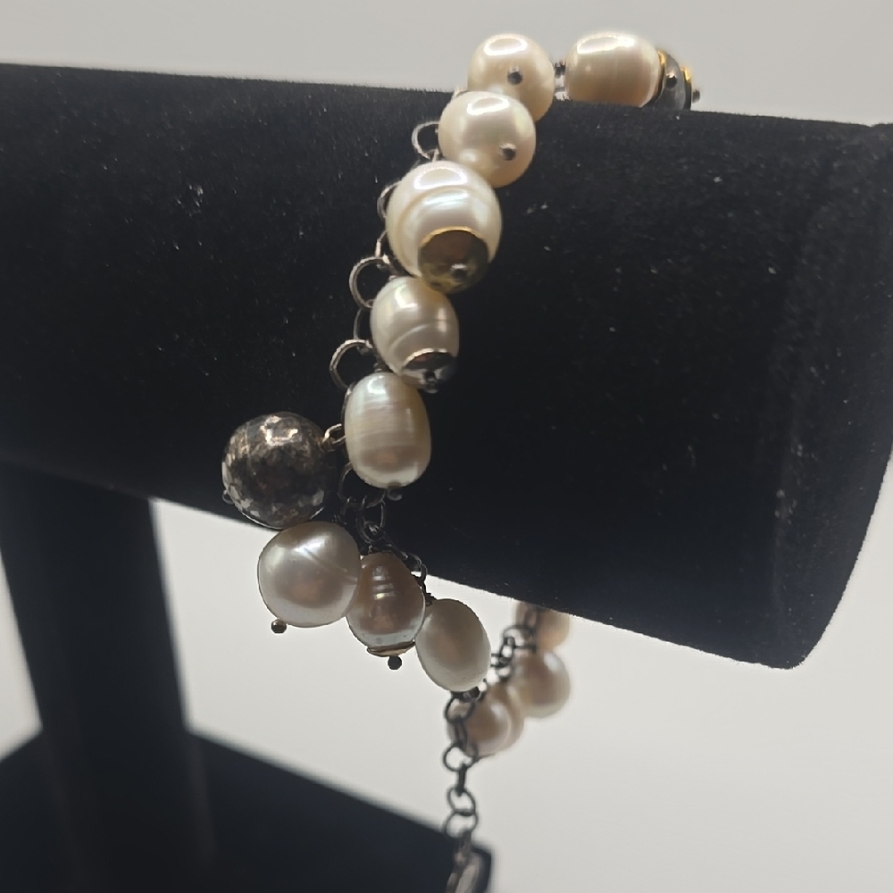 Silpada RETIRED Freshwater Perl Sterling Silver Bracelet